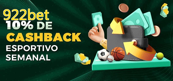 10% de bônus de cashback na 922bet